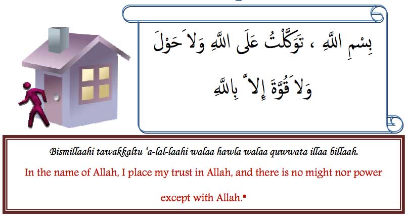 hadith entering house